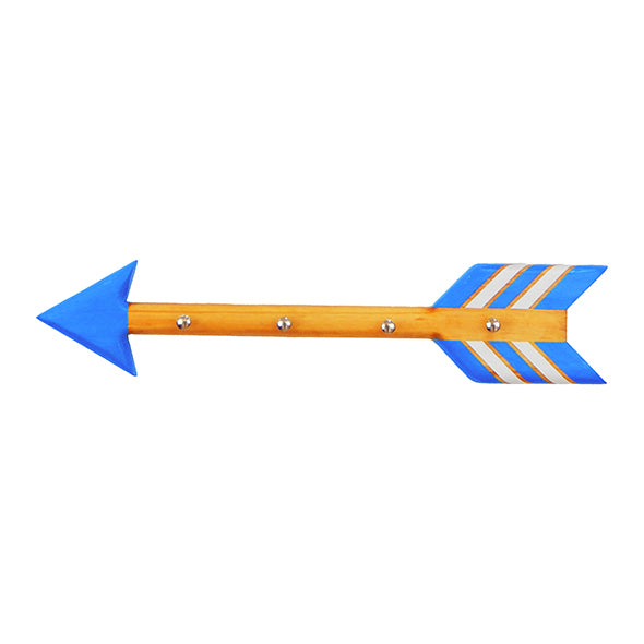 Porta Chaves de Parede Artesanal Flechas Madeira Natural Design Rústico