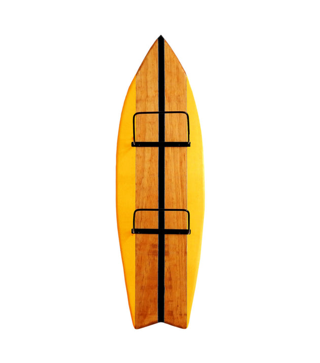 Porta Toalhas Cabideiro Decorativo Prancha de Surf Artesanal Madeira 78cm Estilo Praiano