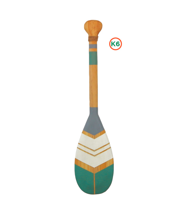 Remo Decorativo Artesanal Kopacê Madeira Natural Pintura K06 Único Design