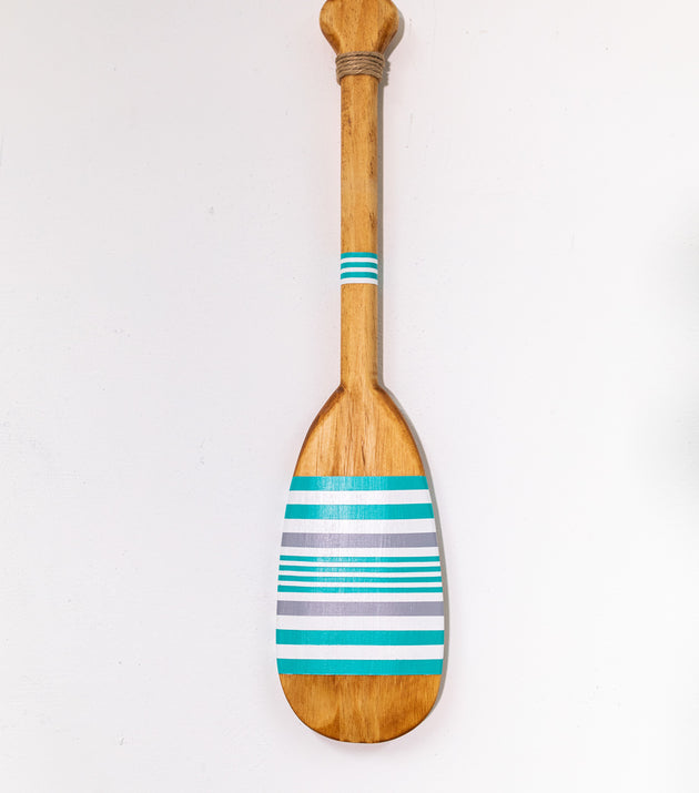 Remo Decorativo Tribal Artesanal Madeira Natural Pintura 12 Exclusivo Casa Tukã