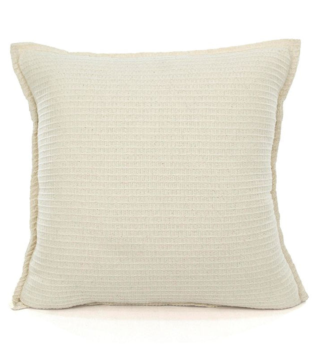 Capa de Almofada Trilha Aconchegante Algodão Neutro 50x50cm para Decoração Sofisticada Lar