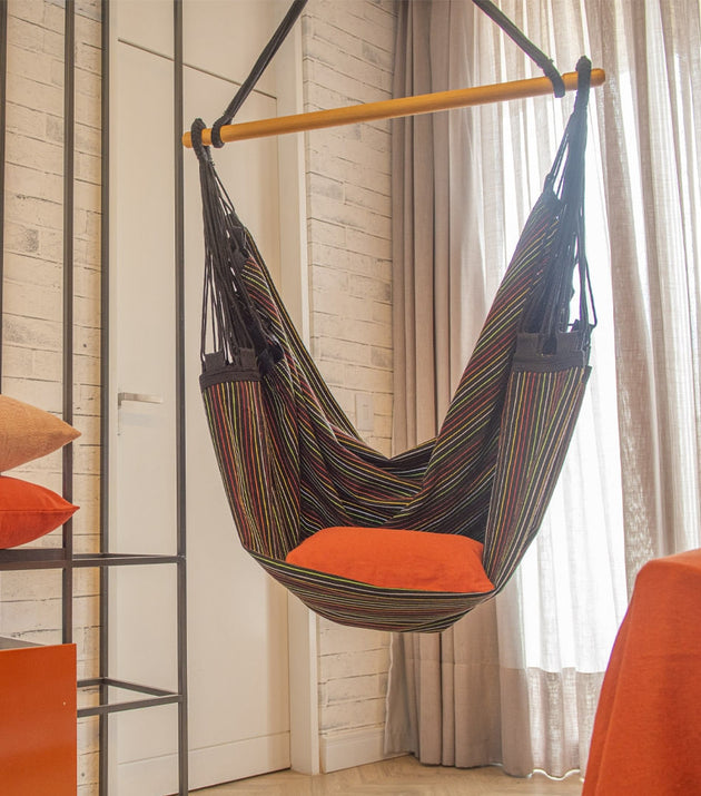 Rede Cadeira Listra Preto