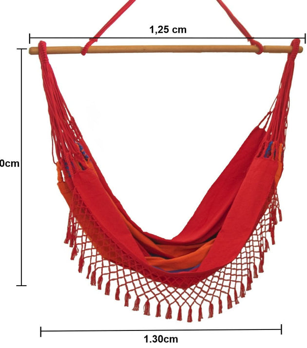 Rede Cadeira Ecológica Vermelha
