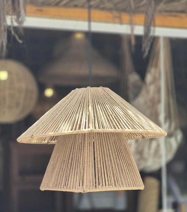 Luminária Rami Chapéu Duplo PS-27 46cmx37cm