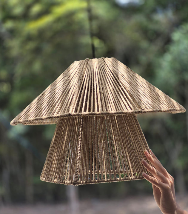 Luminária Rami Chapéu Duplo PS-27 46cmx37cm