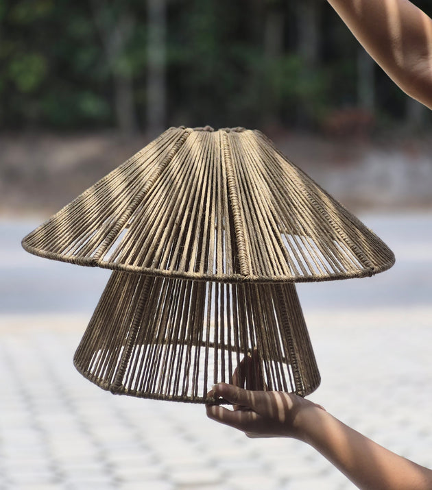 Luminária Rami Chapéu Duplo PS-27 46cmx37cm