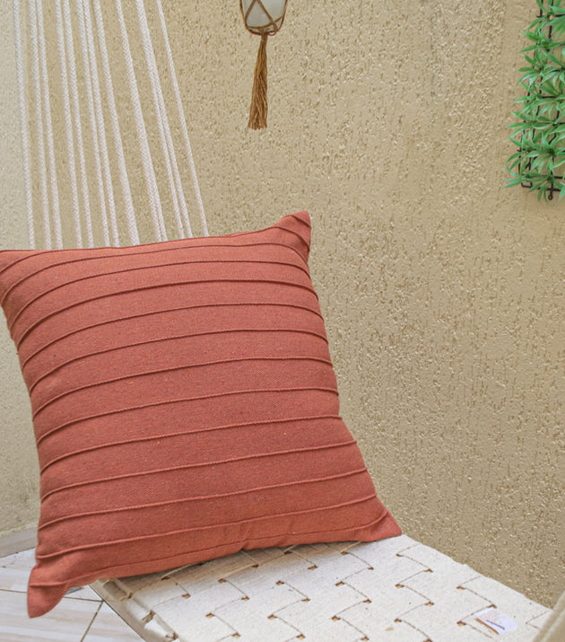 Capa de Almofada Drapeada