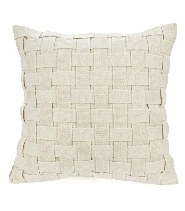 Capa de Almofada Trancê Grande Artesanal Algodão Reciclado Sustentável Exclusiva