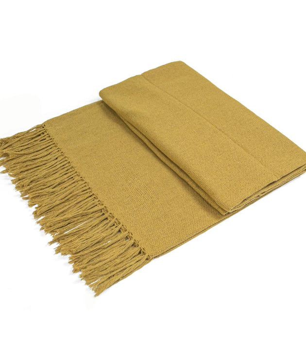 Manta Tibau Casal Larga Decorativa Azul Caramelo