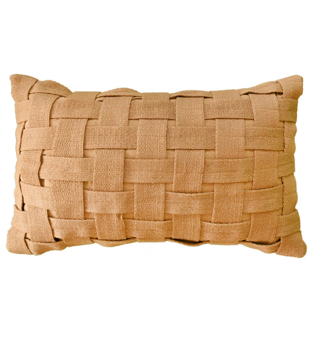 Capa de Almofada Trancê Retangular 50x30 cm Artesanal Reciclada