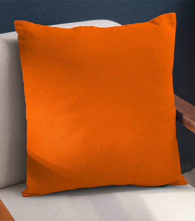 Capa de Almofada Xingu Laranja Reciclada - Conforto Sustentável para seu Lar