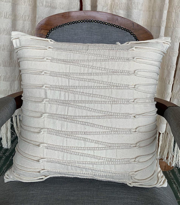 Capa de Almofada Decorativa Mix Zig Zag Algodão 50x50cm Estilo Moderno Versátil