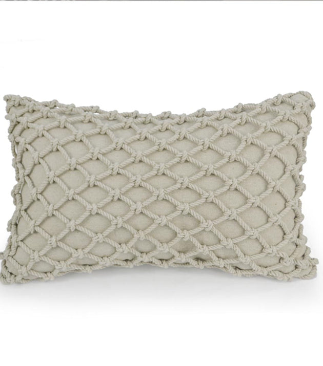 Capa de Almofada Macramê Corda Areia: Textura, Conforto e Estilo Boho Chic