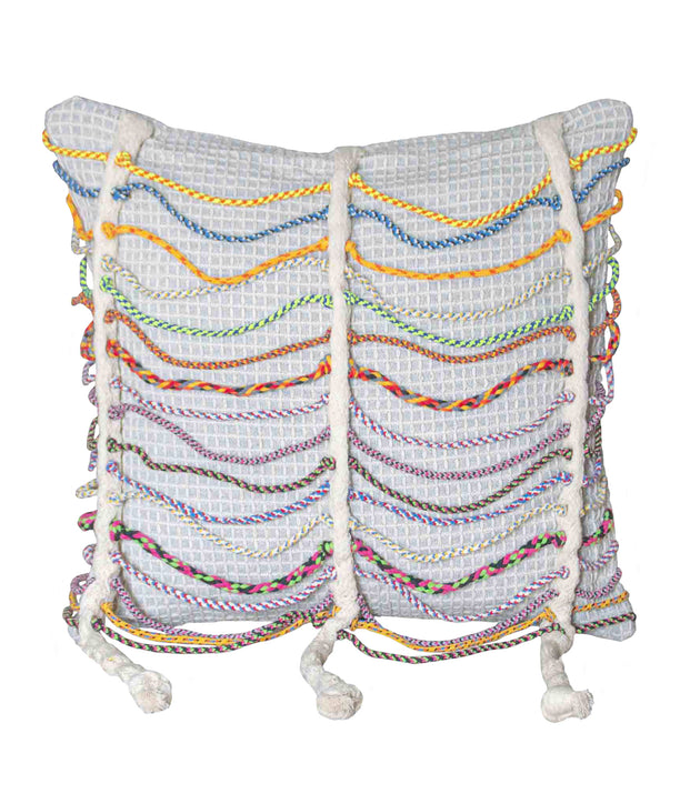 Capa de Almofada Rappel Reciclada Santa Luzia, Textura Alto Relevo, Cordas Vibrantes