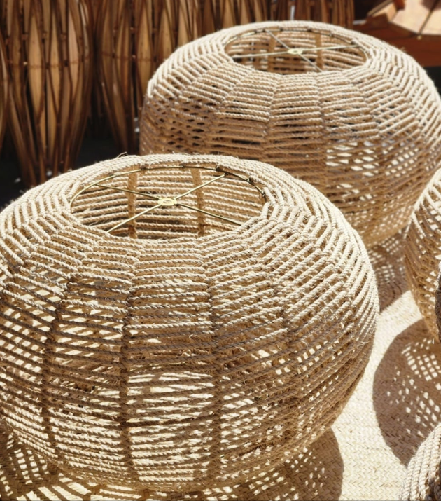 Luminária Pneu Sisal