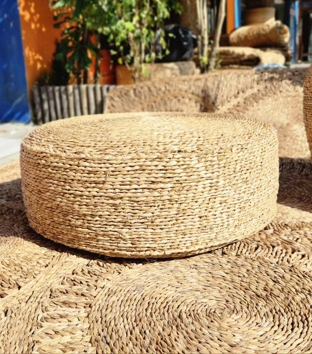 Mesa de Centro/Puff Corda de Taboa.