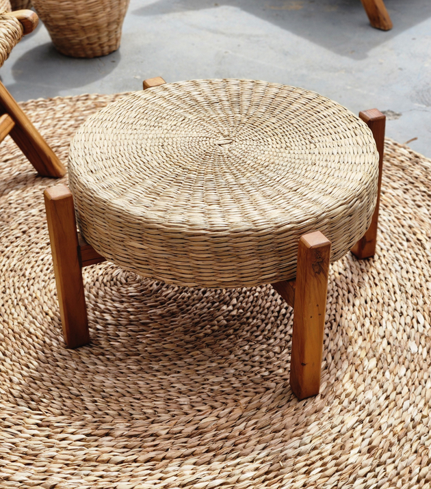 Mesa de Centro/Apoio de Taboa.