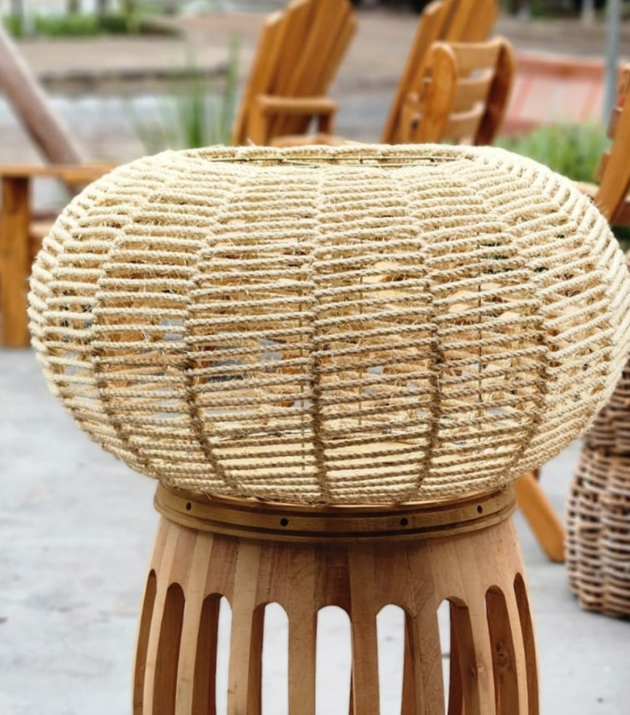 Luminária Pneu Sisal