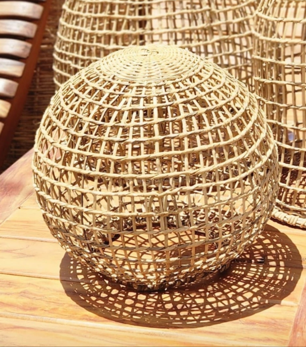 Luminária Vazada Cipó Amber