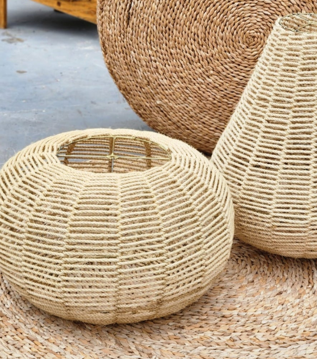 Luminária Pneu Sisal