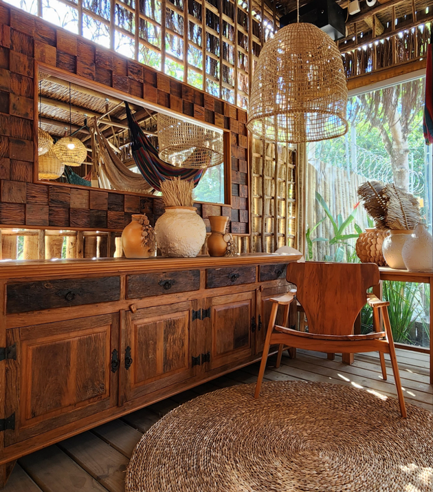 Espelho c/ Moldura Madeira