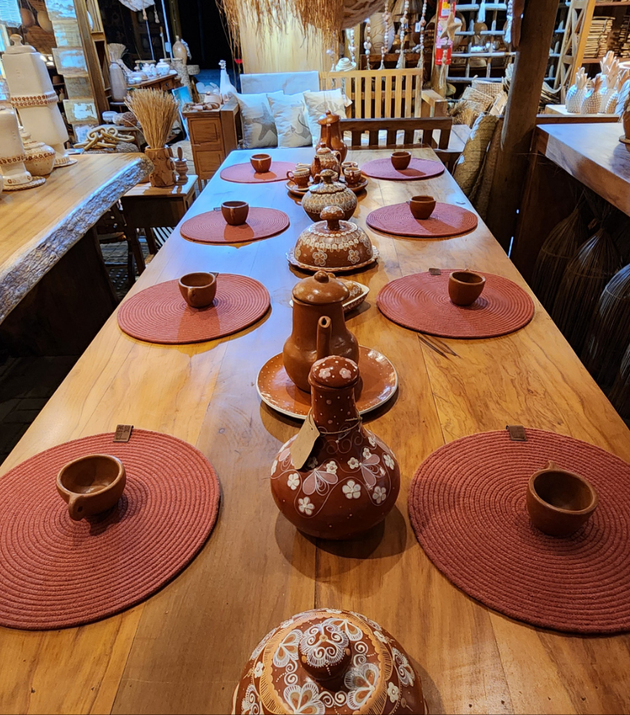 Sousplat Redondo Algodão de Corda