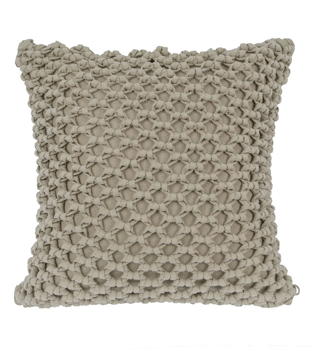 Capa de Almofada Areia Autêntica 50x50cm Santa Luzia Algodão Poliéster