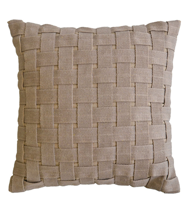 Capa de Almofada Trancê Artesanal: Conforto Sustentável, Design Exclusivo, Zíper Prático