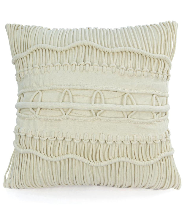 Capa de Almofada Estilizada Texturizada Algodão Neutra para Decoração Aconchegante Exclusiva