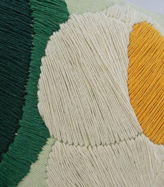 Capa de Almofada Decorativa Matcha: Algodão PET Sustentável, Design Orgânico 50x50cm