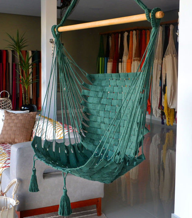 Rede Cadeira Trancê Verde