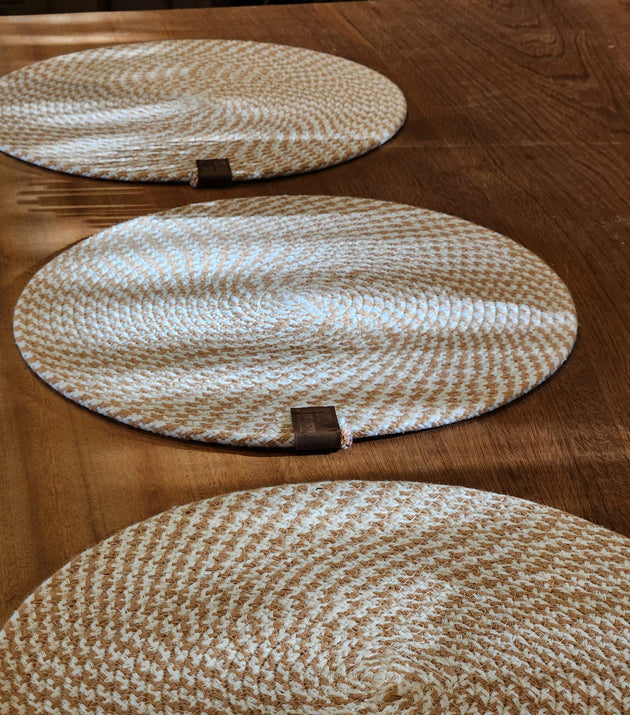 Sousplat Redondo Algodão de Corda