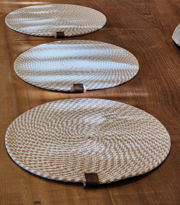 Sousplat Redondo Algodão de Corda