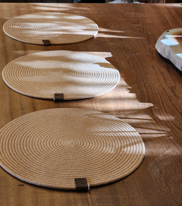 Sousplat Redondo Algodão de Corda