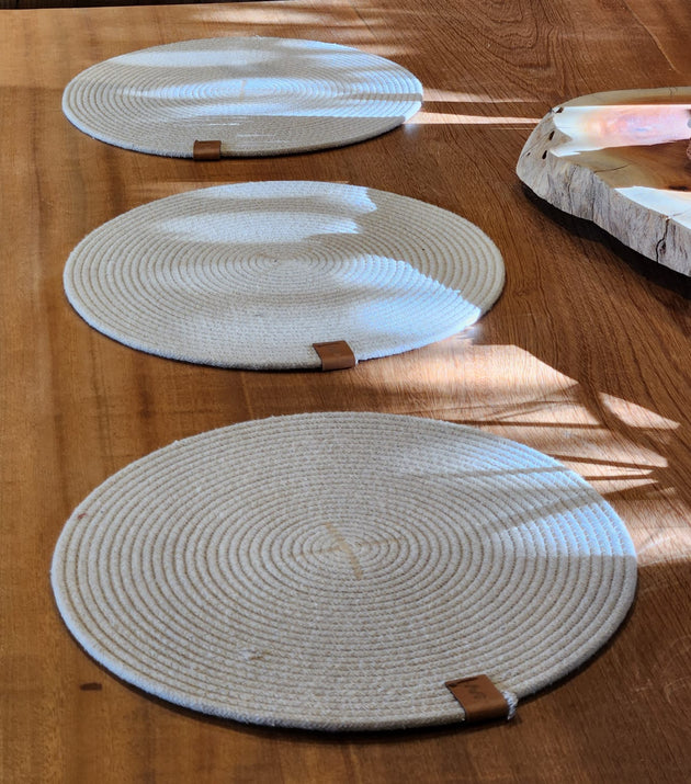 Sousplat Redondo Algodão de Corda