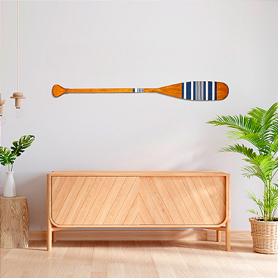 Remo Decorativo Canadense Artesanal: Toque Náutico Rústico Chique para Seu Lar