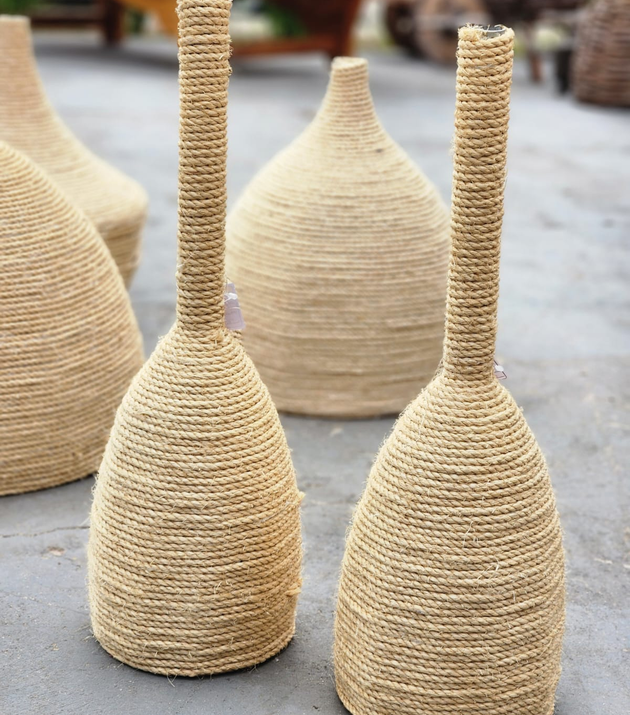 Luminária Pescoço fino Sisal