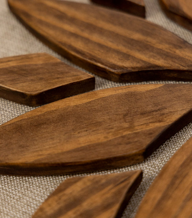 Quadro Artesanal Flor de Lótus Alto Relevo Decorativo para Casa Tukã