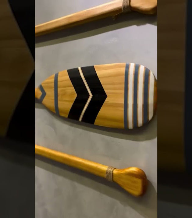 Remo Decorativo Tribal Artesanal Madeira Natural Pintura Manual Única Casa Tukã