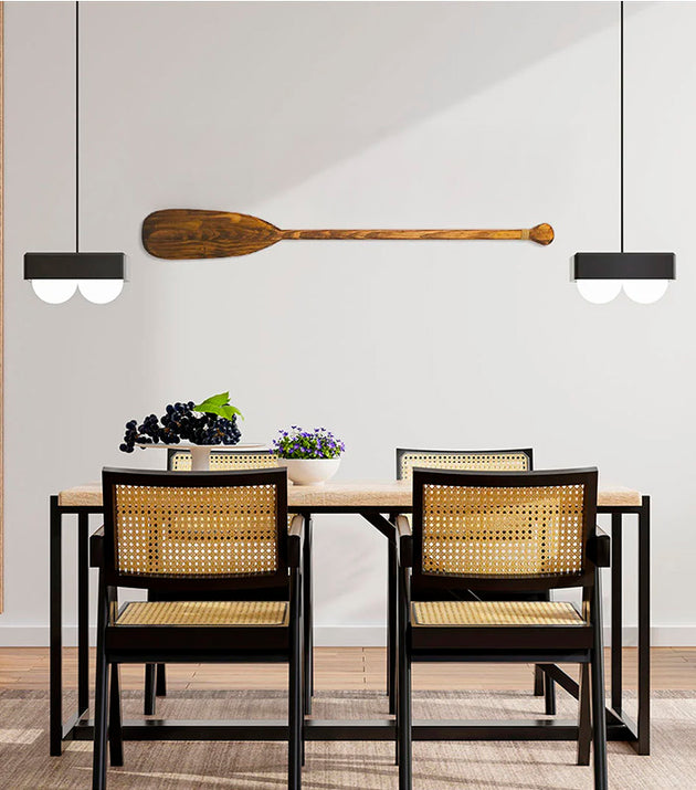 Remo Decorativo Artesanal Navajo Madeira Natural Casa Tukã Autêntico Decoração Étnica