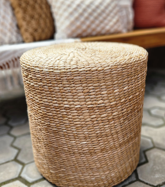 Puff Redondo Decorativo Taboa.