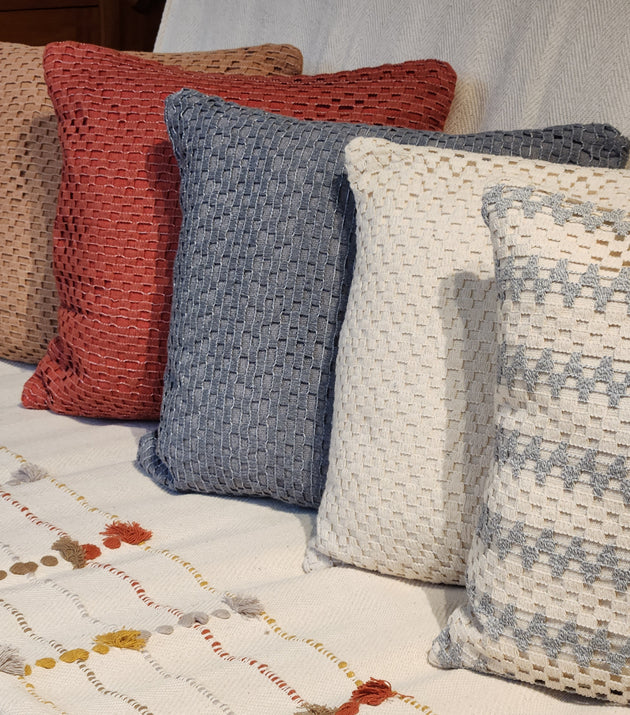 Capa de Almofada 45x45 em Tricô