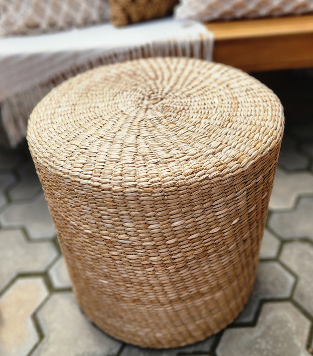 Puff Redondo Decorativo Taboa.