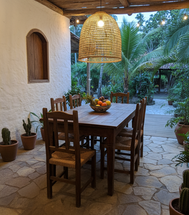 Luminária Gaiola Cipó Amber GG