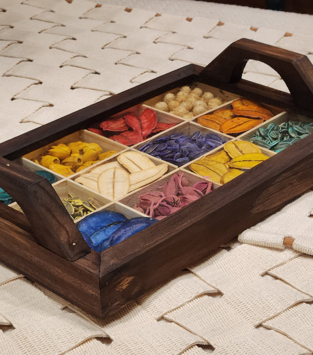 Bandeja Sementes Coloridas.