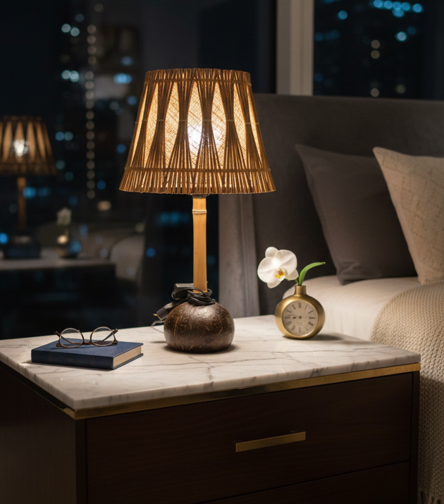 Abajur Havaí - Talisca de Coco.