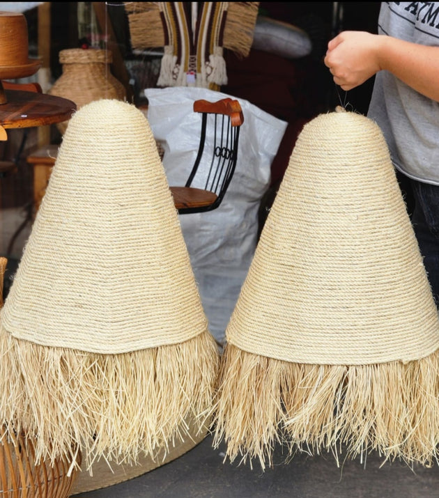 Luminária em Corda de Sisal