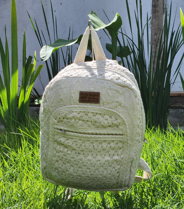 Mochila Tricô Porto Seguro.