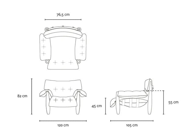 Poltrona Mole Couro Legítimo