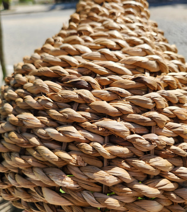 Luminária Gota em Corda de Taboa. P/M/G